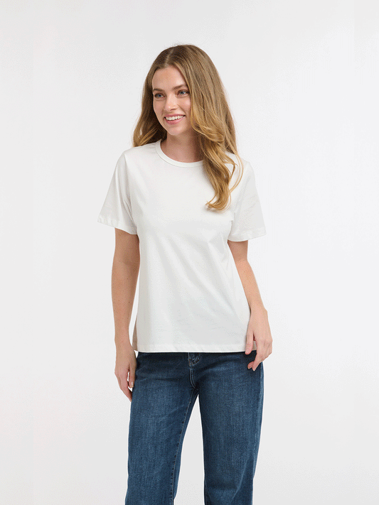 Crew Neck Tee - WHITE