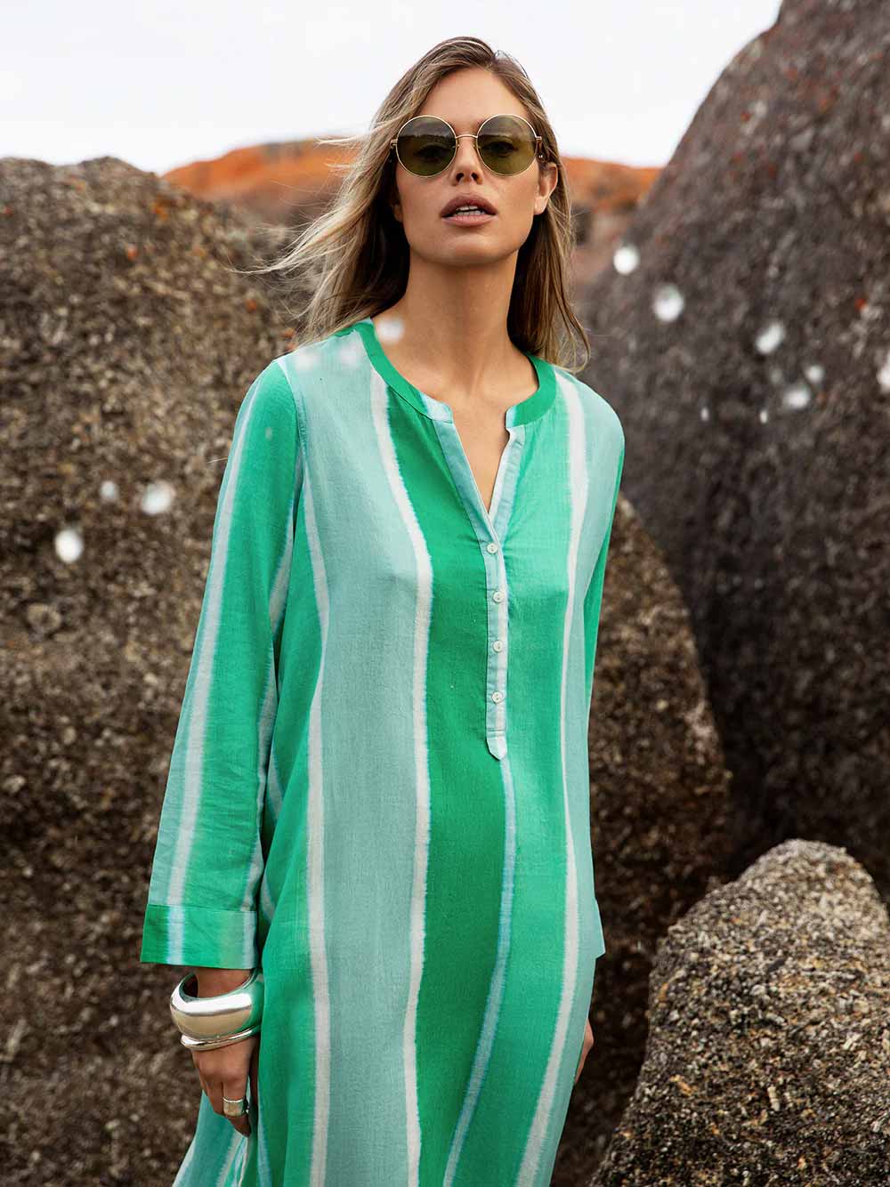 Bazaar Moroccan Stripe Cotton Dress