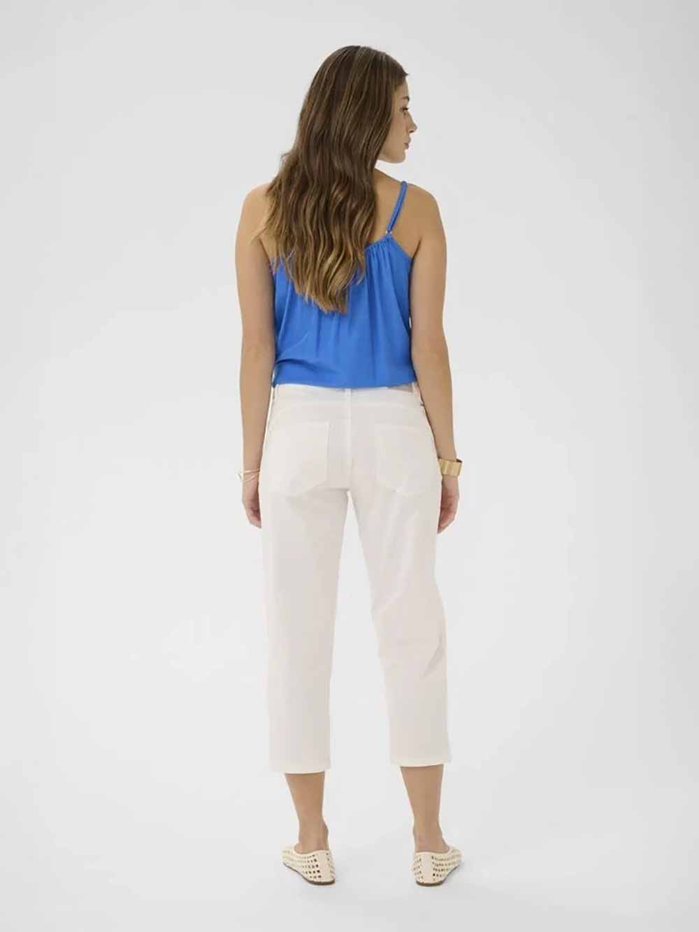 Berta Capri Twill Coco Fit - SNOW WHITE
