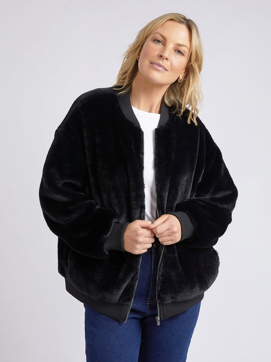 Blaze Fur Bomber Jacket