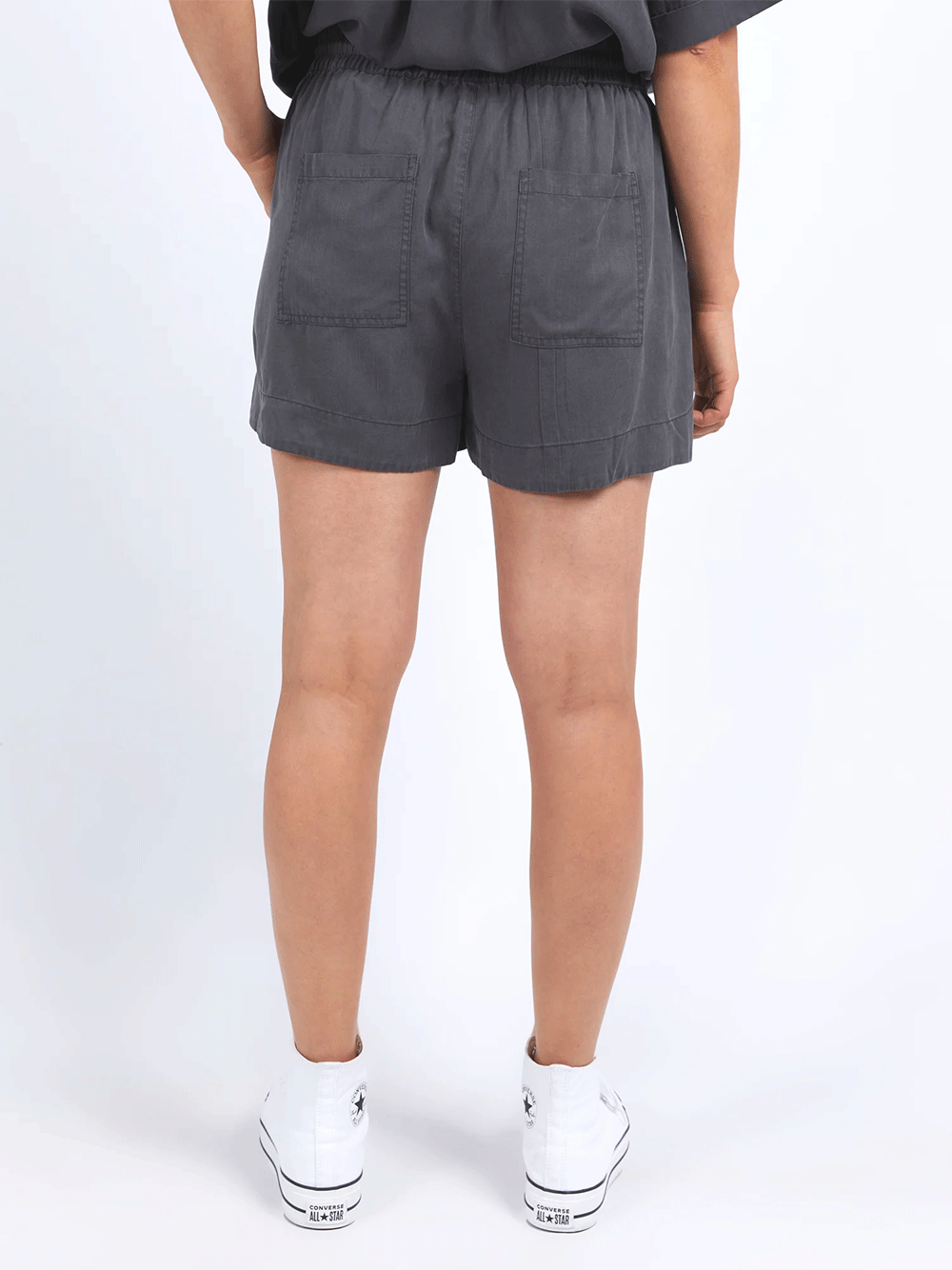 Bliss Washed Short - WASHED CHARCOAL