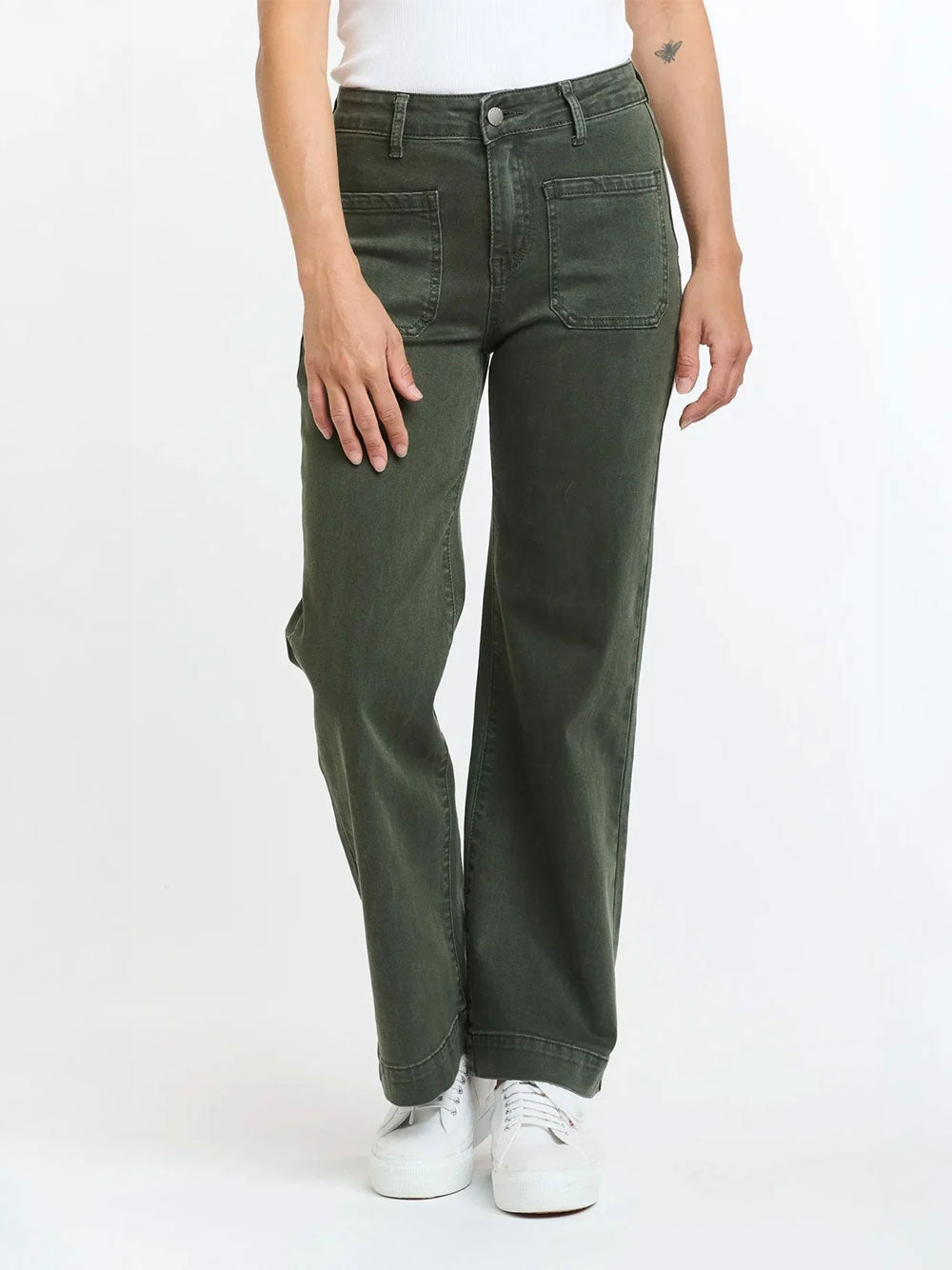 Bobbi 7/8 Jeans - MILITARY
