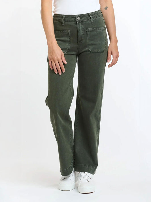 Bobbi 7/8 Jeans - MILITARY