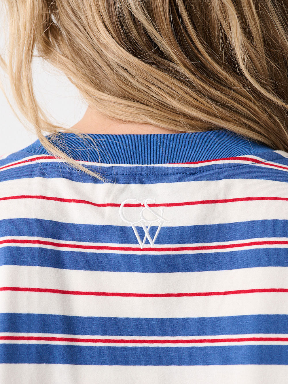 Carter Long Sleeve - RED/SLATE STRIPE
