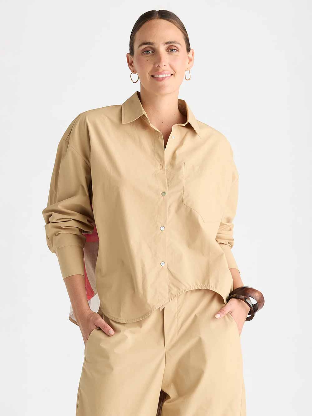 Checked Back Shirt