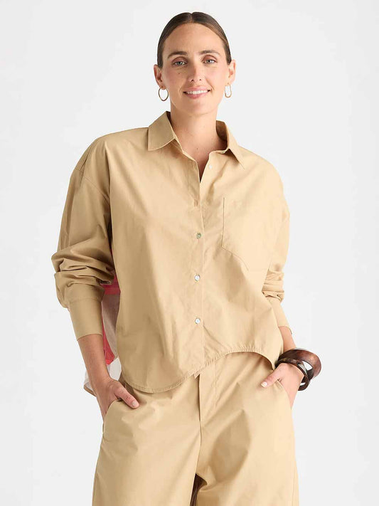 Checked Back Shirt