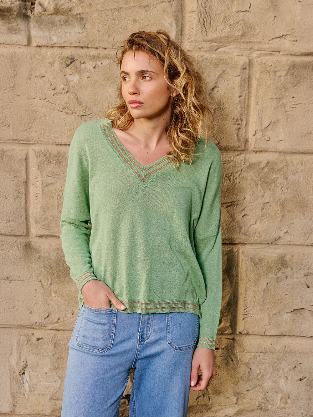 Lurex College Knit - MENTA