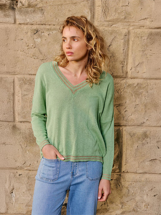 Lurex College Knit - MENTA