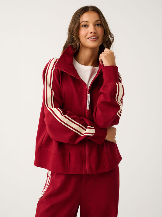 Corey Zip Through Sweater - MULBERRY