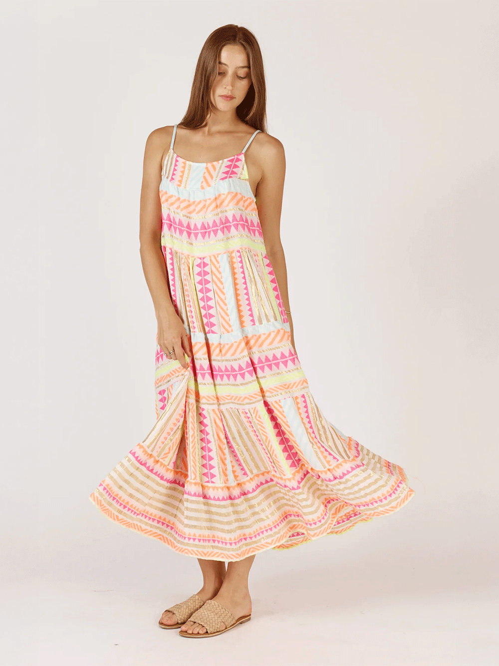 Corfu Maxi Dress - NEON