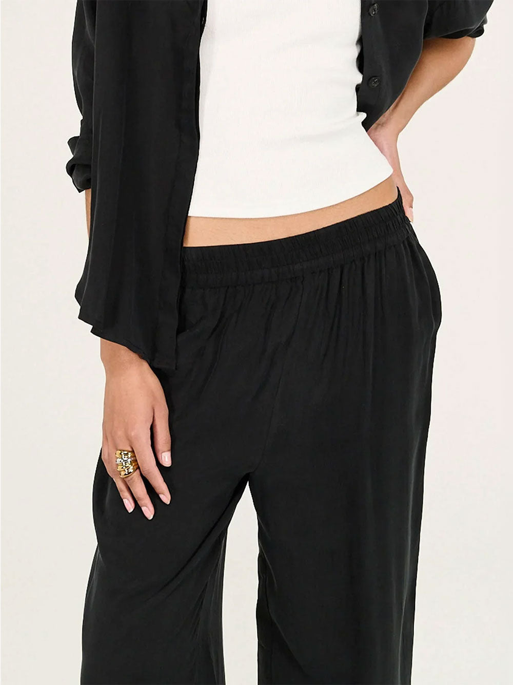 Sylvie Cupro Relaxed Pants