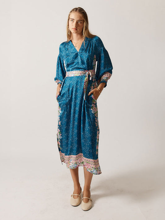 Daisy Duke Maxi Dress - NAVY