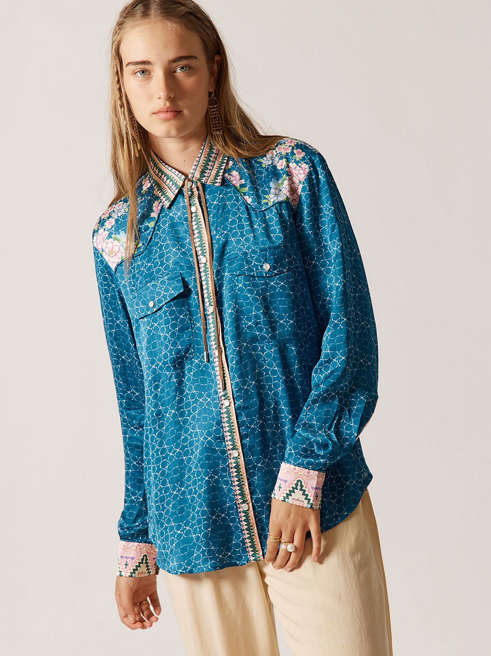 Daisy Duke Shirt - NAVY