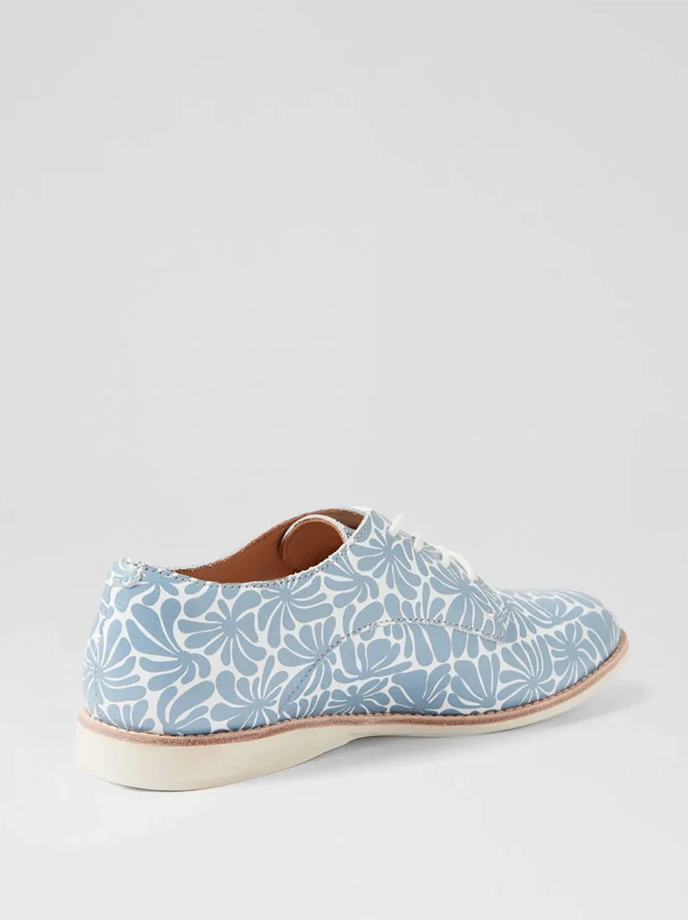 Derby Blue Flower Shoes
