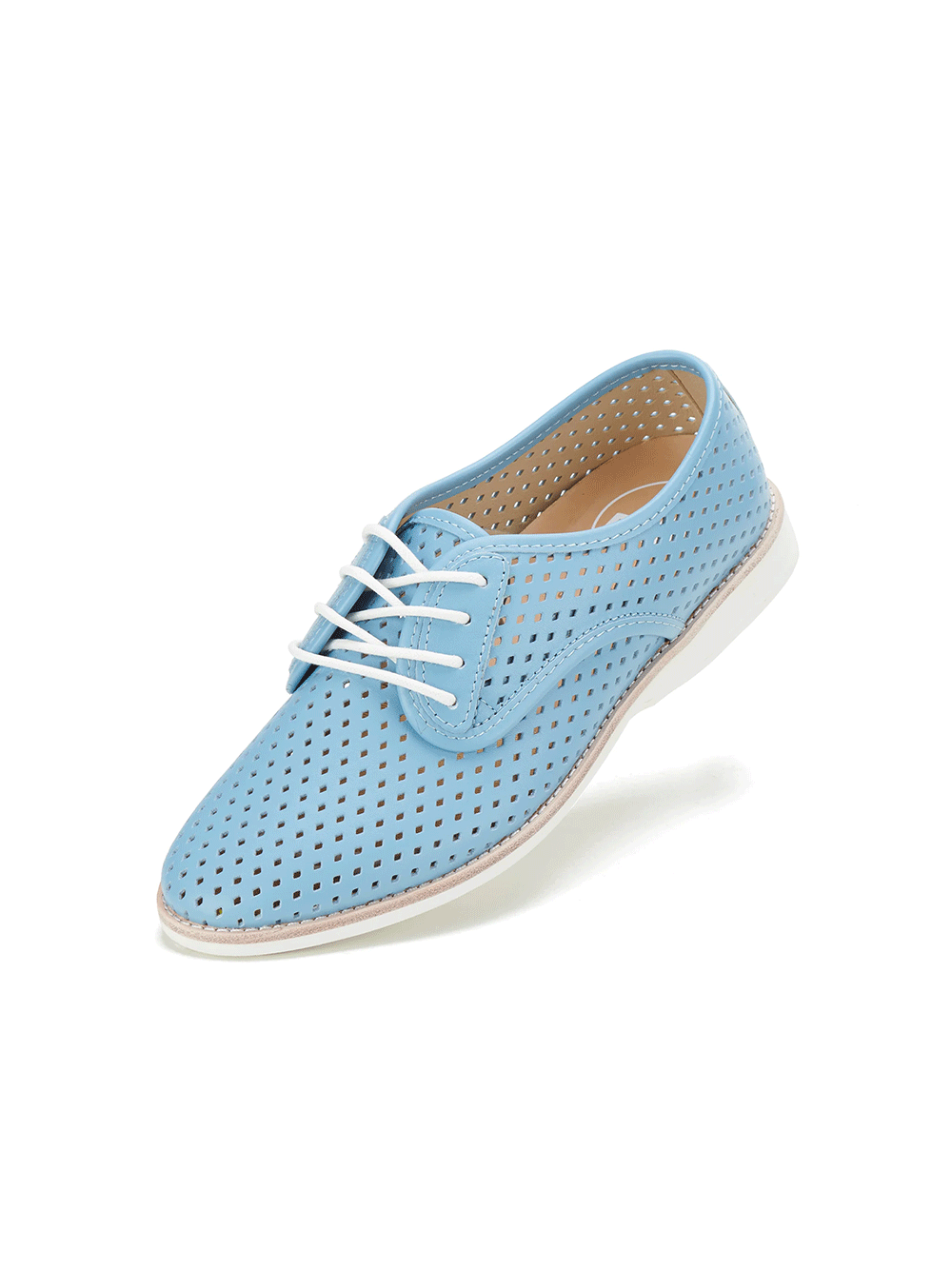 Derby Punch Shoe - STEEL BLUE