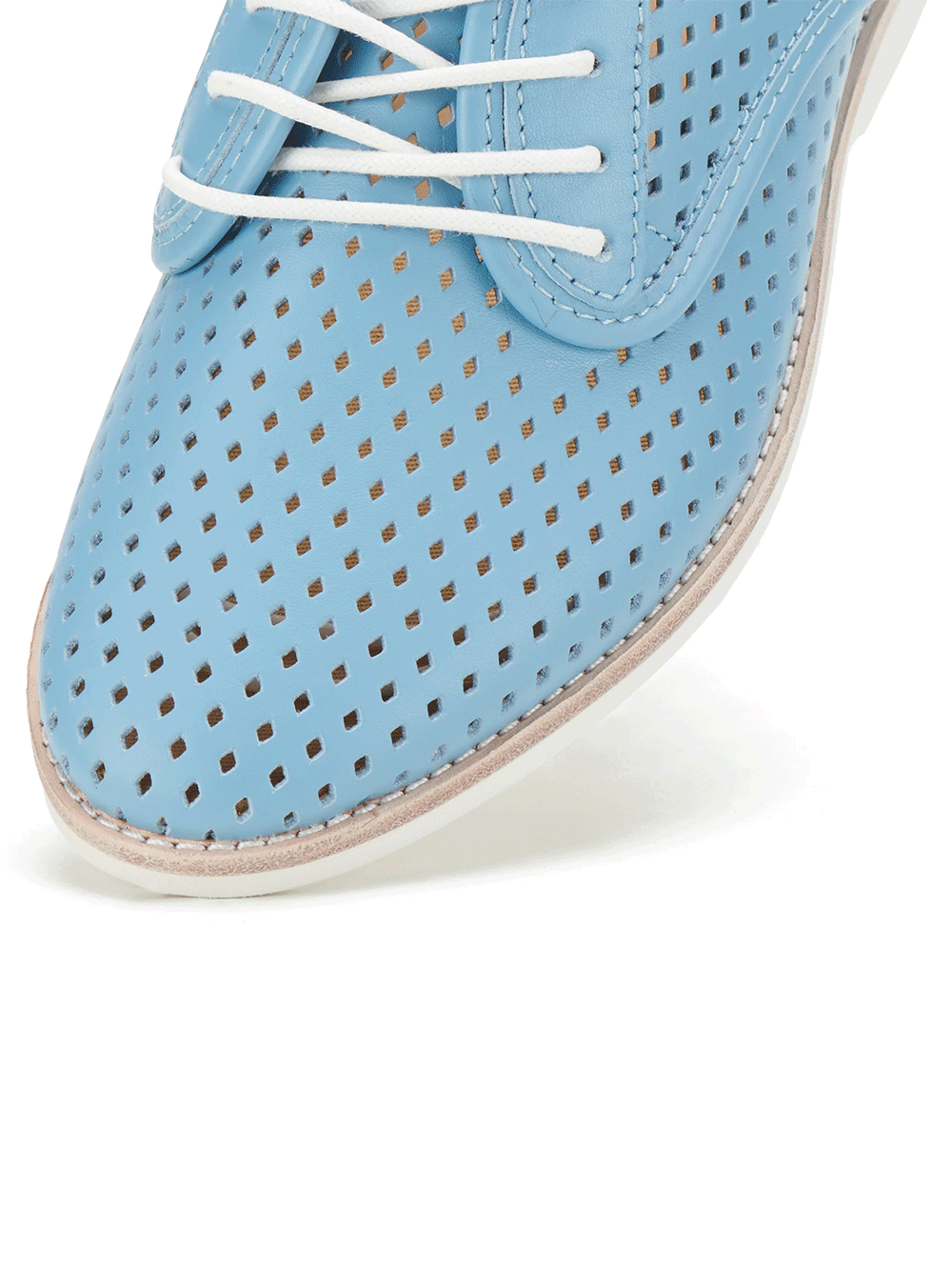 Derby Punch Shoe - STEEL BLUE