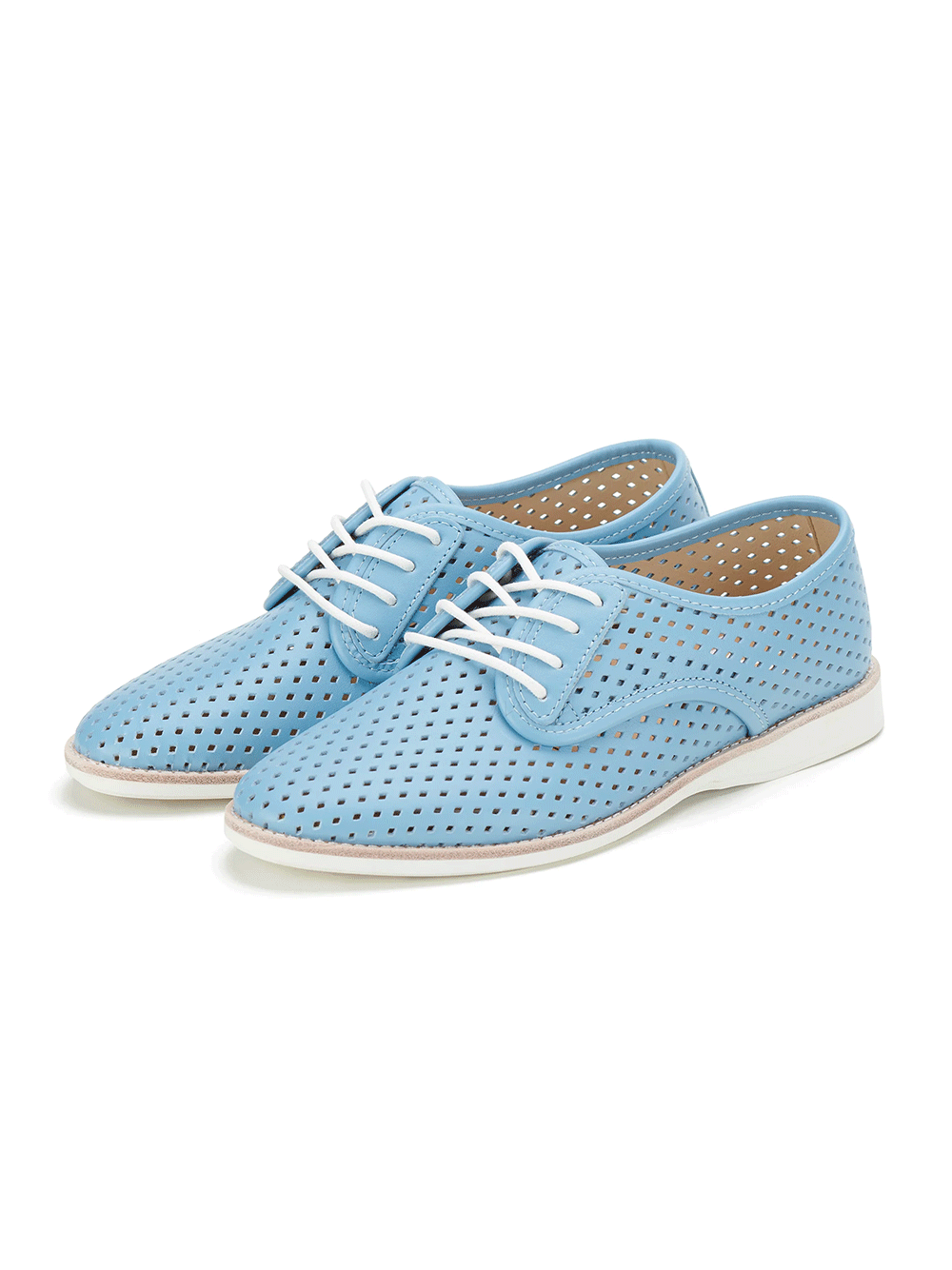 Derby Punch Shoe - STEEL BLUE