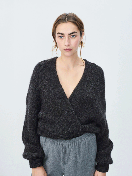 East Cardigan - CHARCOAL MELANGE