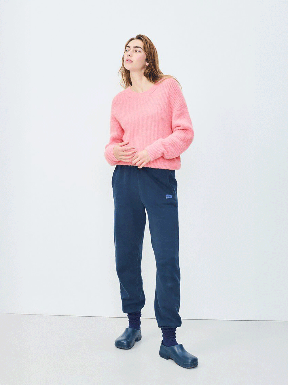 East Round Neck Pullover - ORCHID MELANGE