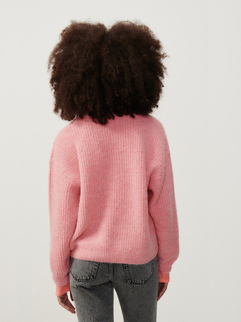 East Round Neck Pullover - ORCHID MELANGE