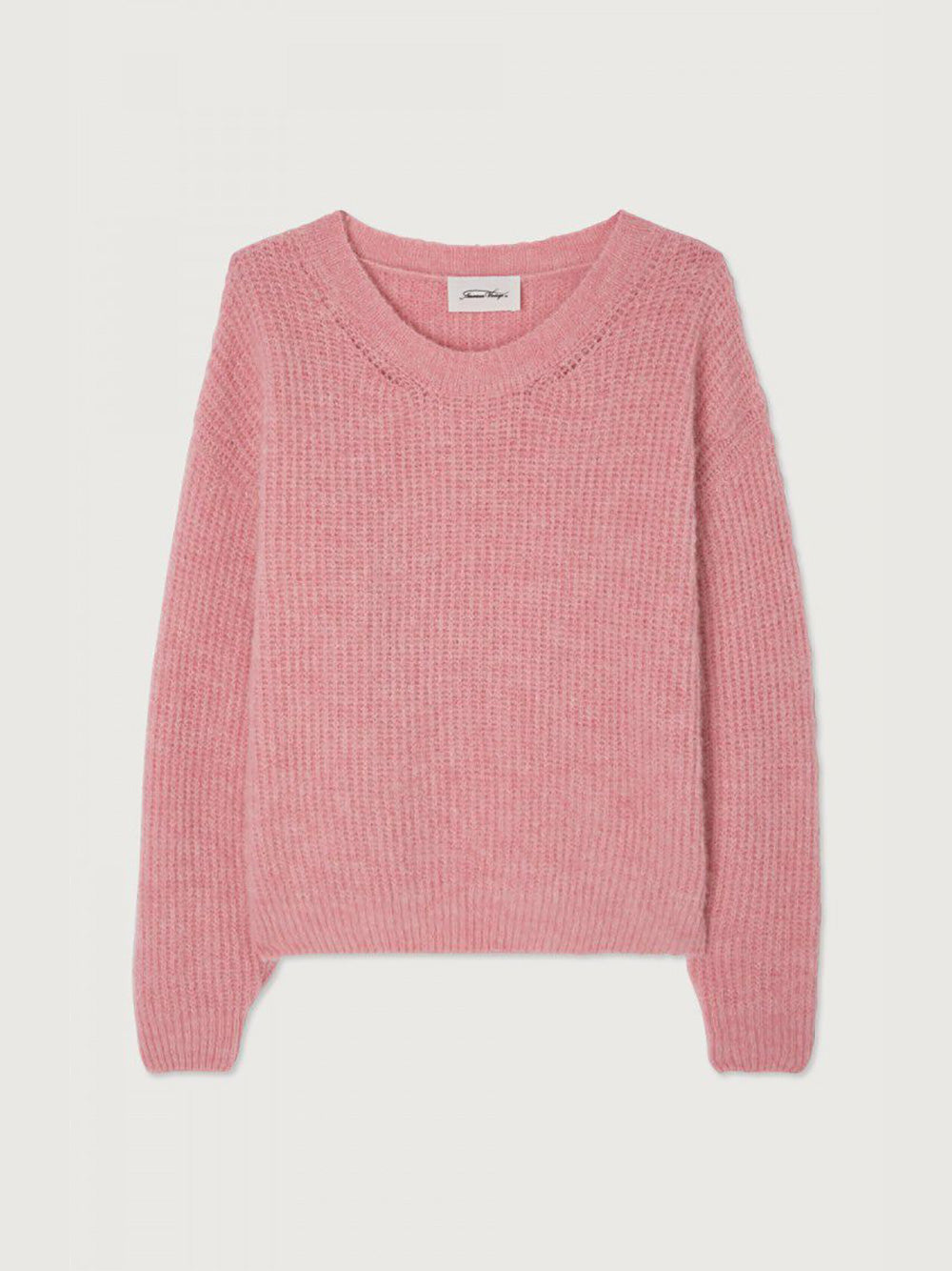 East Round Neck Pullover - ORCHID MELANGE