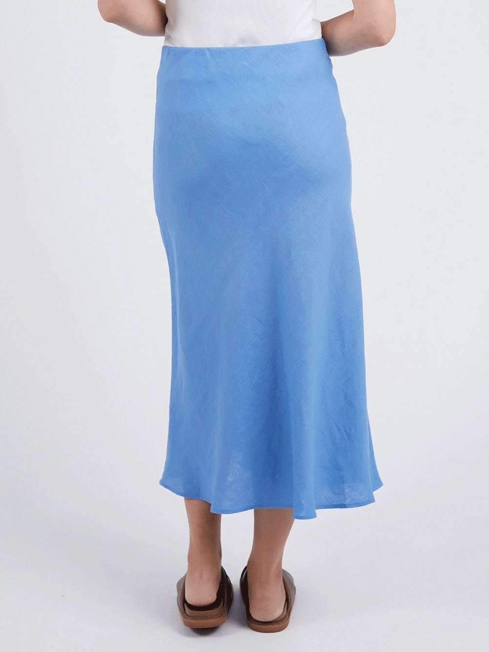Eleni Linen Midi Skirt