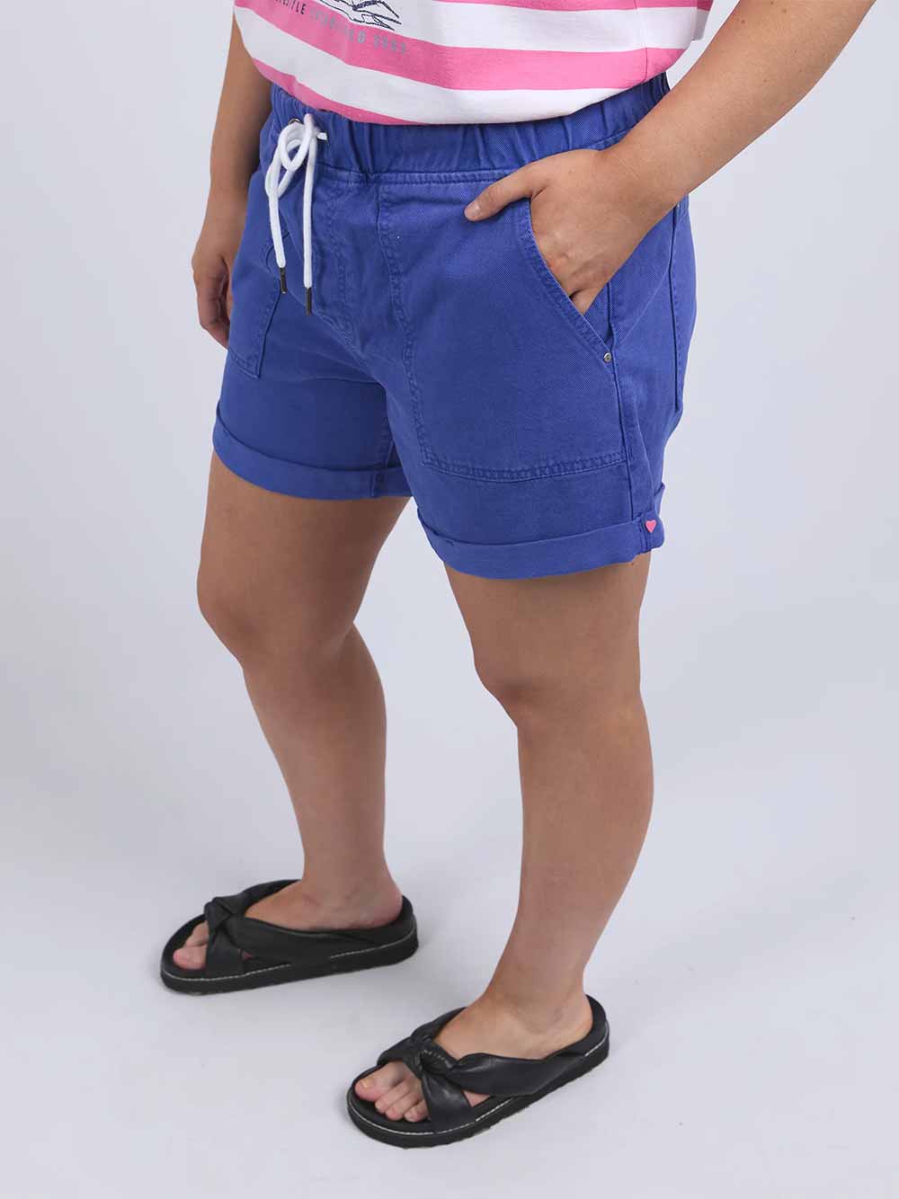 Emma Relaxed Denim Shorts - OCEAN