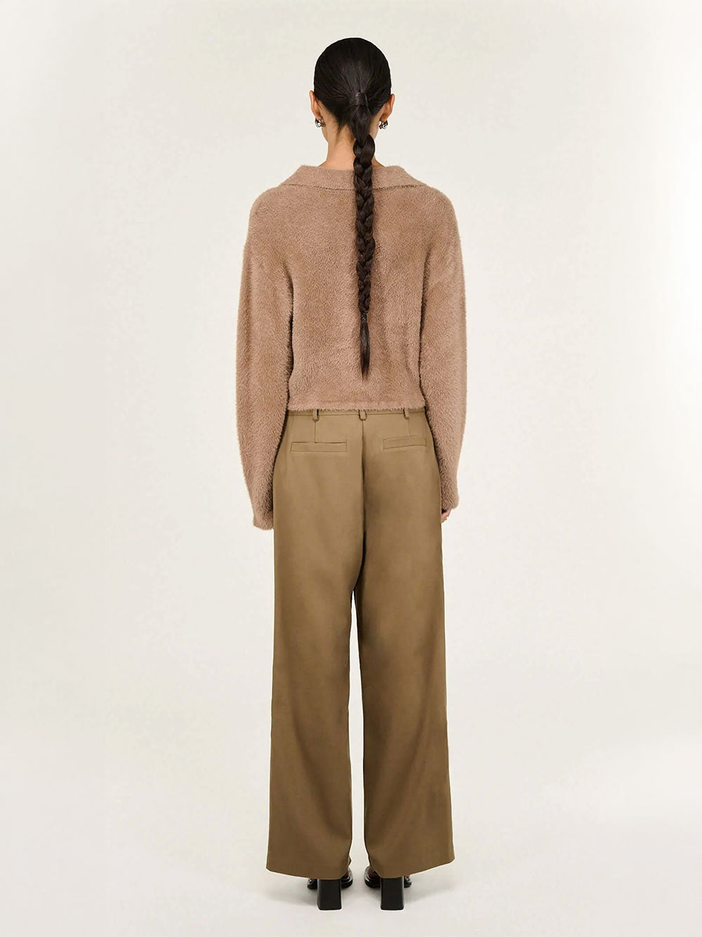 Ember Fluffy Polo Jumper