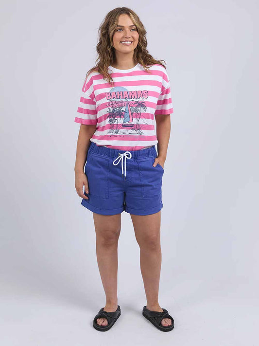 Emma Relaxed Denim Shorts - OCEAN