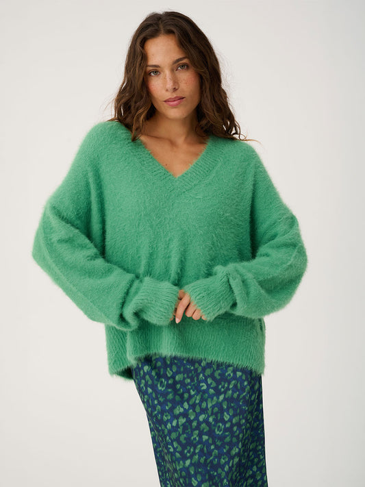 Emmie Knit Sweater - SEA GREEN