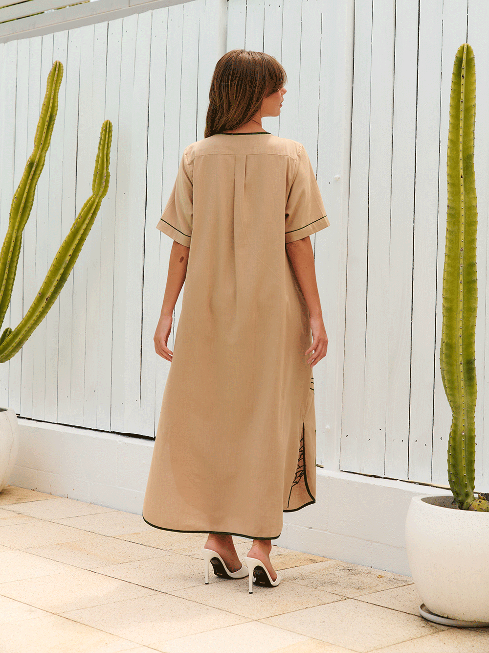 Eva Casa Palm Dress