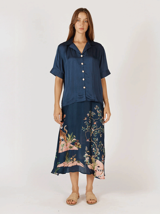 Georgia Shirt - NAVY
