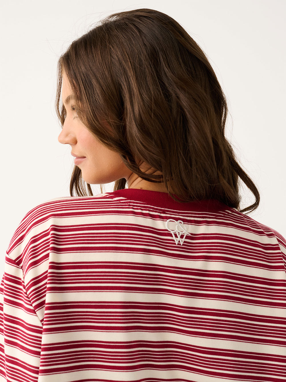 Harley Long Sleeve Top - MULBERRY STRIPE