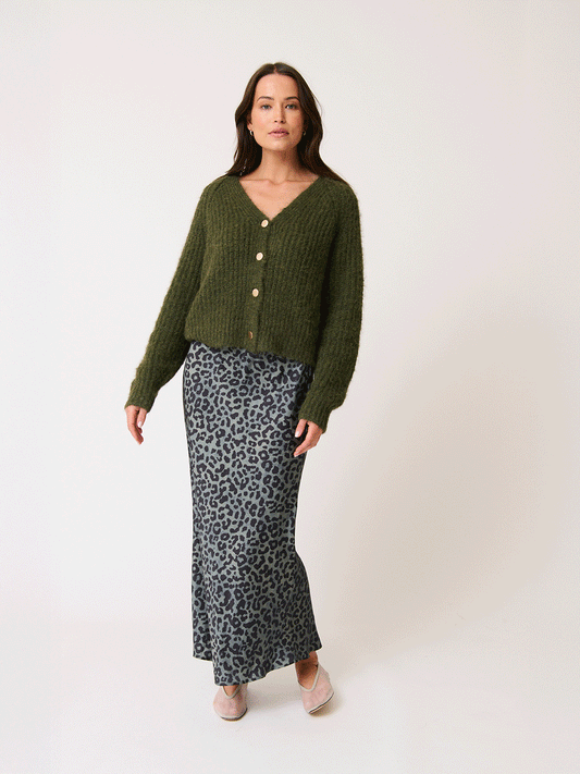 Millie Slip Skirt - LEOPARD