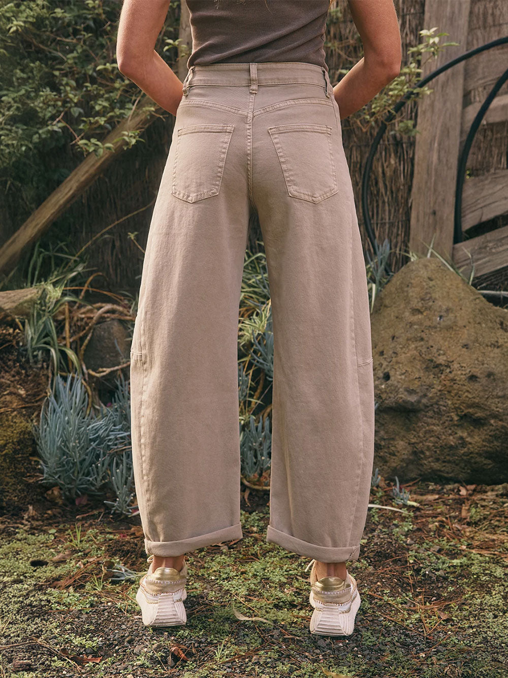 Idaho Barrel Jean - BEIGE