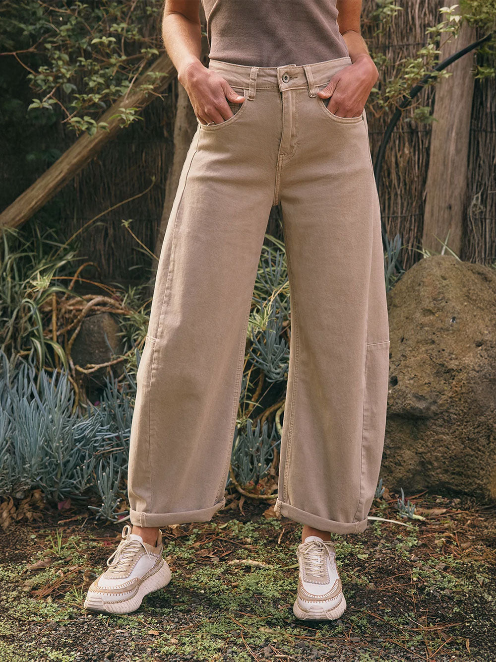 Idaho Barrel Jean - BEIGE