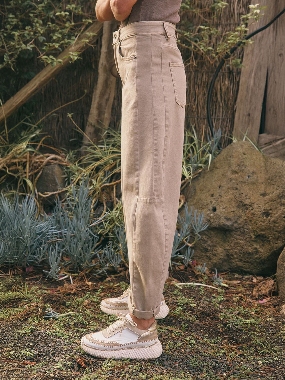 Idaho Barrel Jean - BEIGE