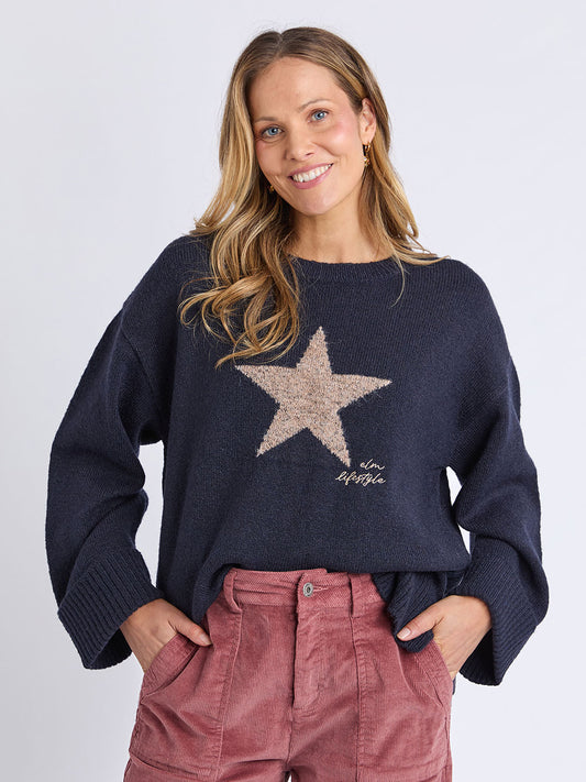 Star Intarsia Knit
