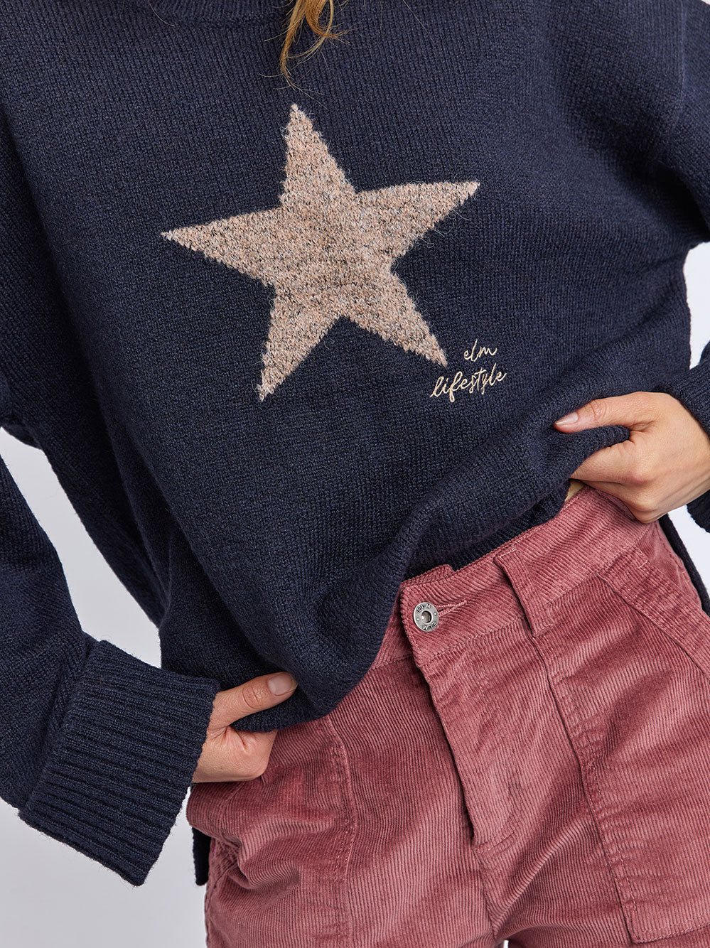 Star Intarsia Knit