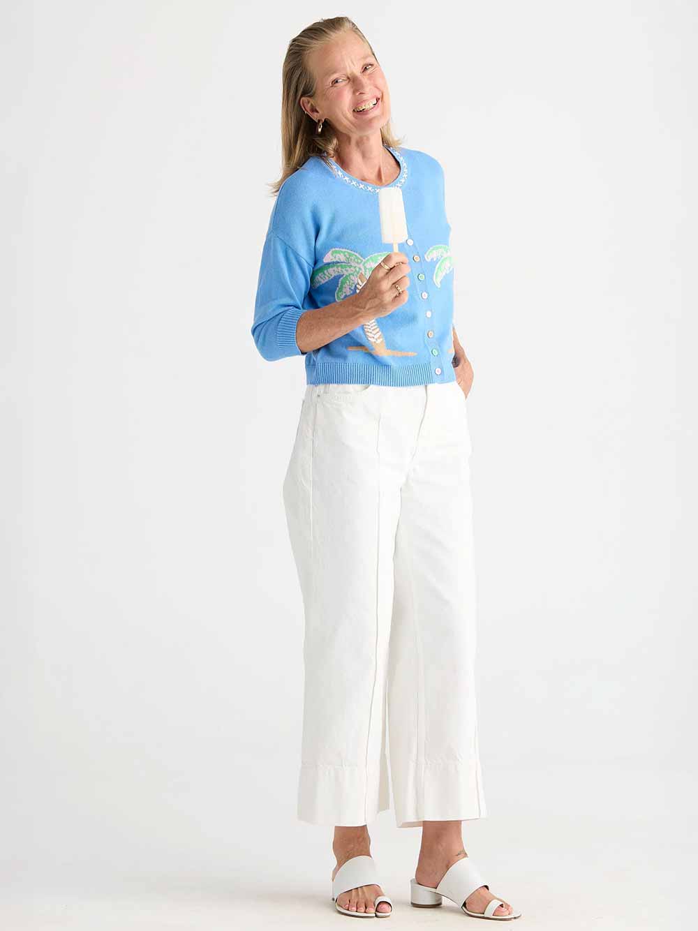 Island Cardigan - BLUE BELL