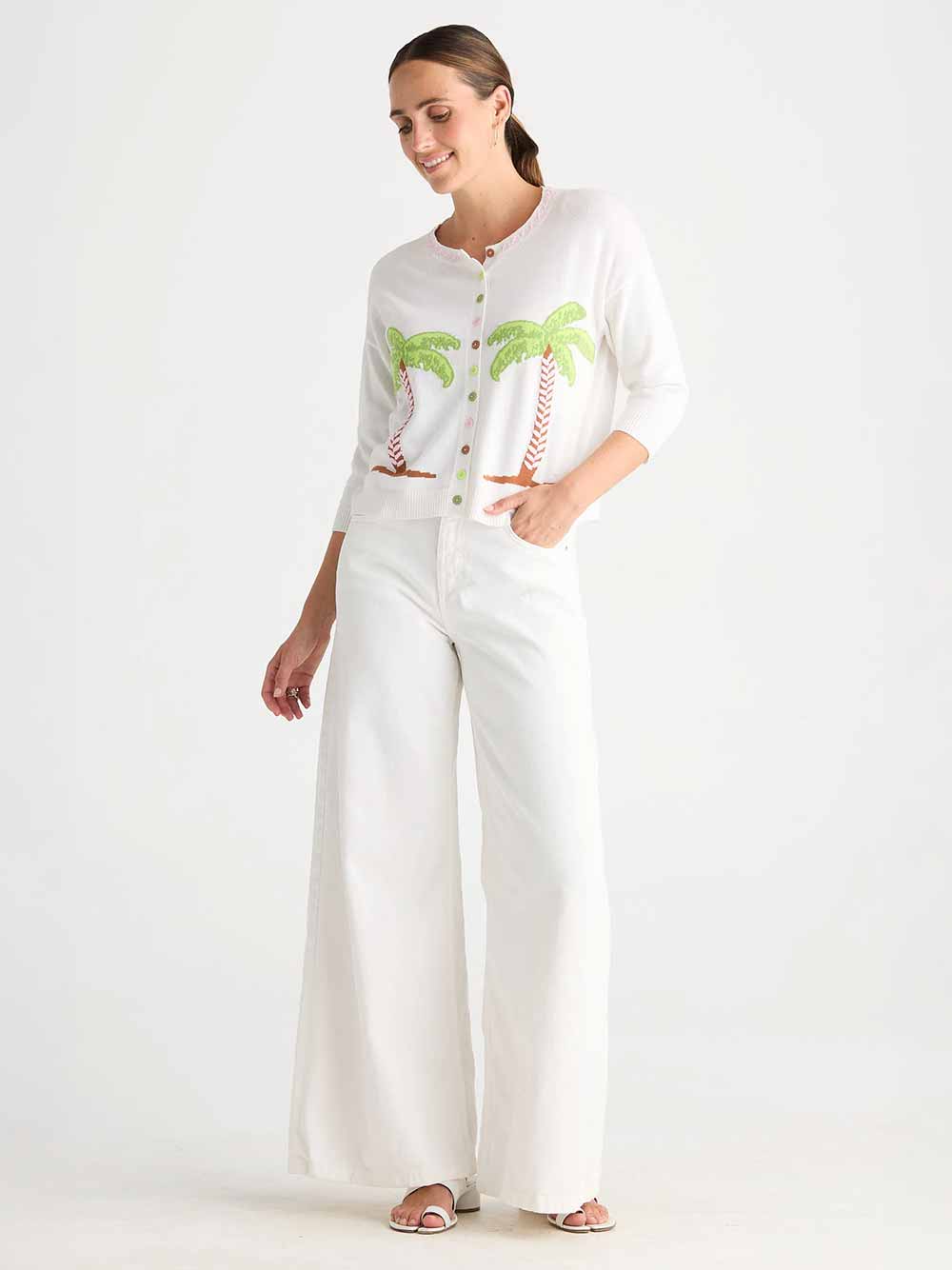 Island Cardigan - WHITE