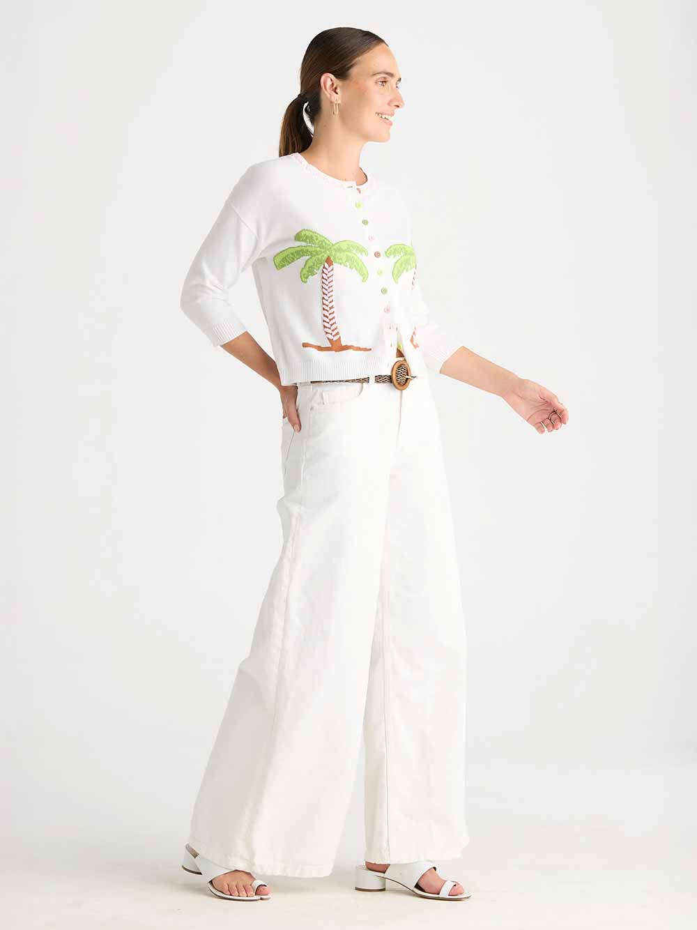 Island Cardigan - WHITE