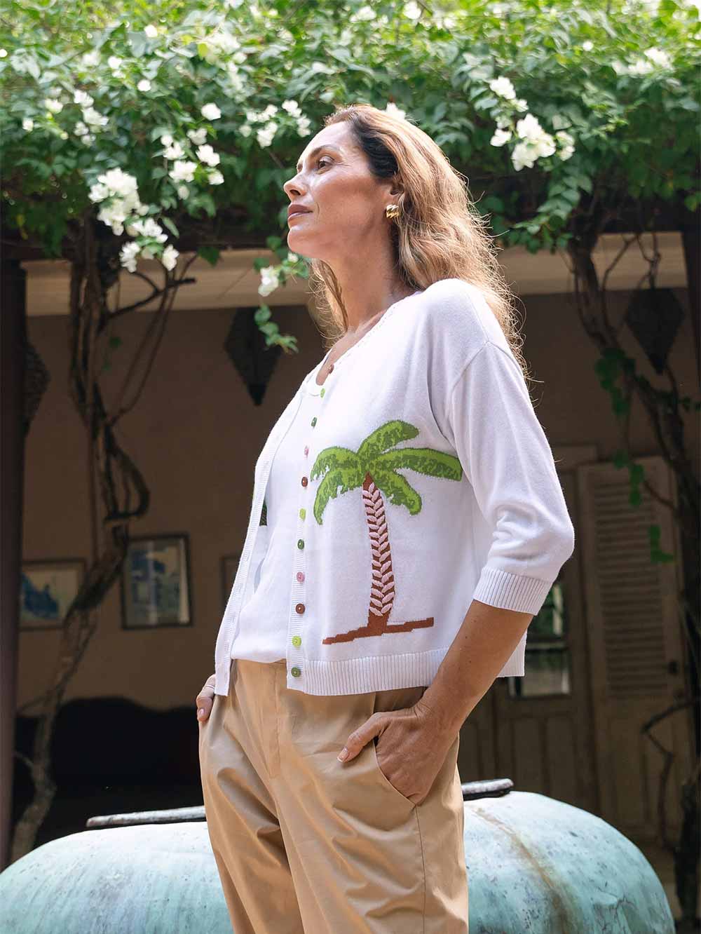 Island Cardigan - WHITE