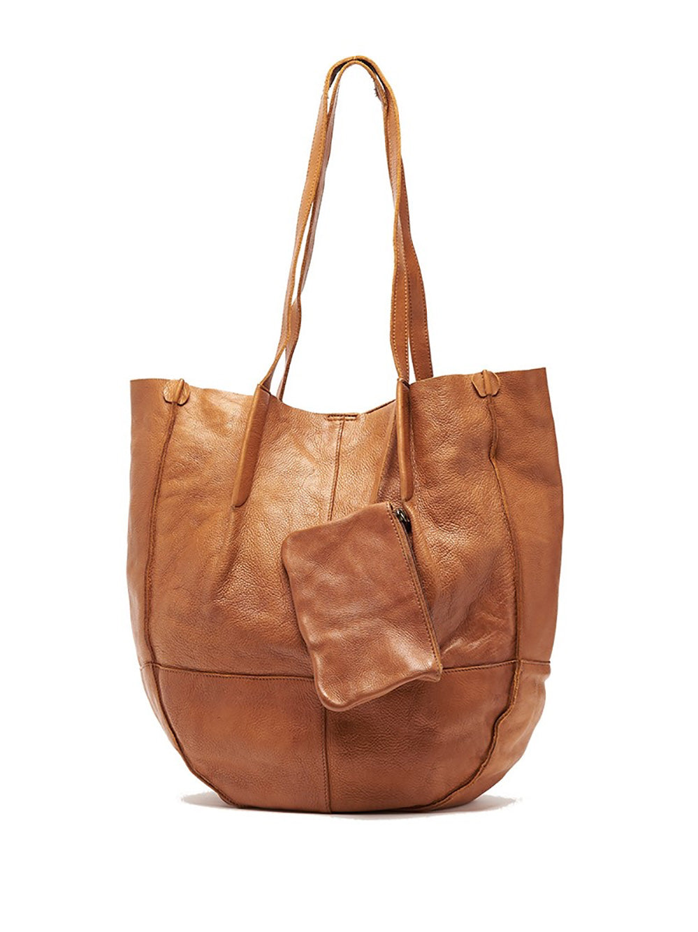 Jennifer Bucket Bag - COGNAC