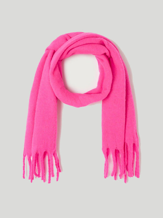 Knitted Scarf - FLURO PINK