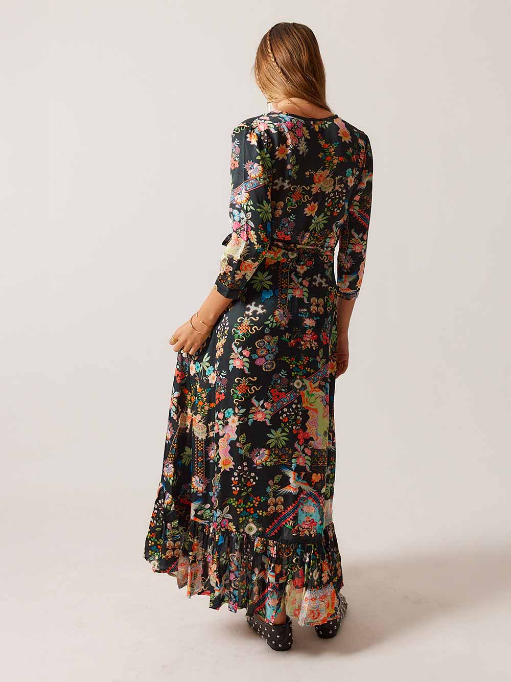 Lala Wrap Dress - STEEL