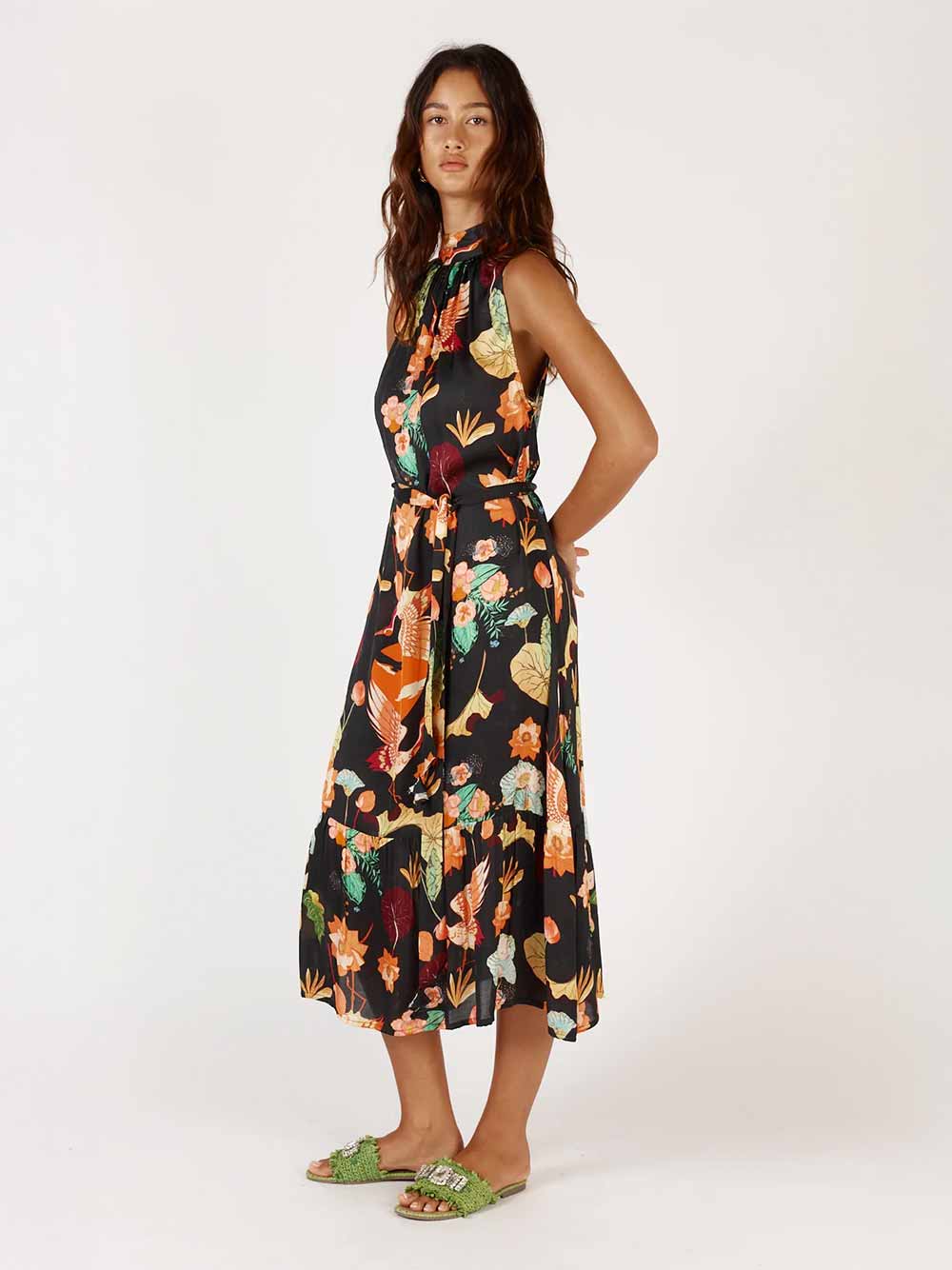 Laurasia Halter Dress - BLACK