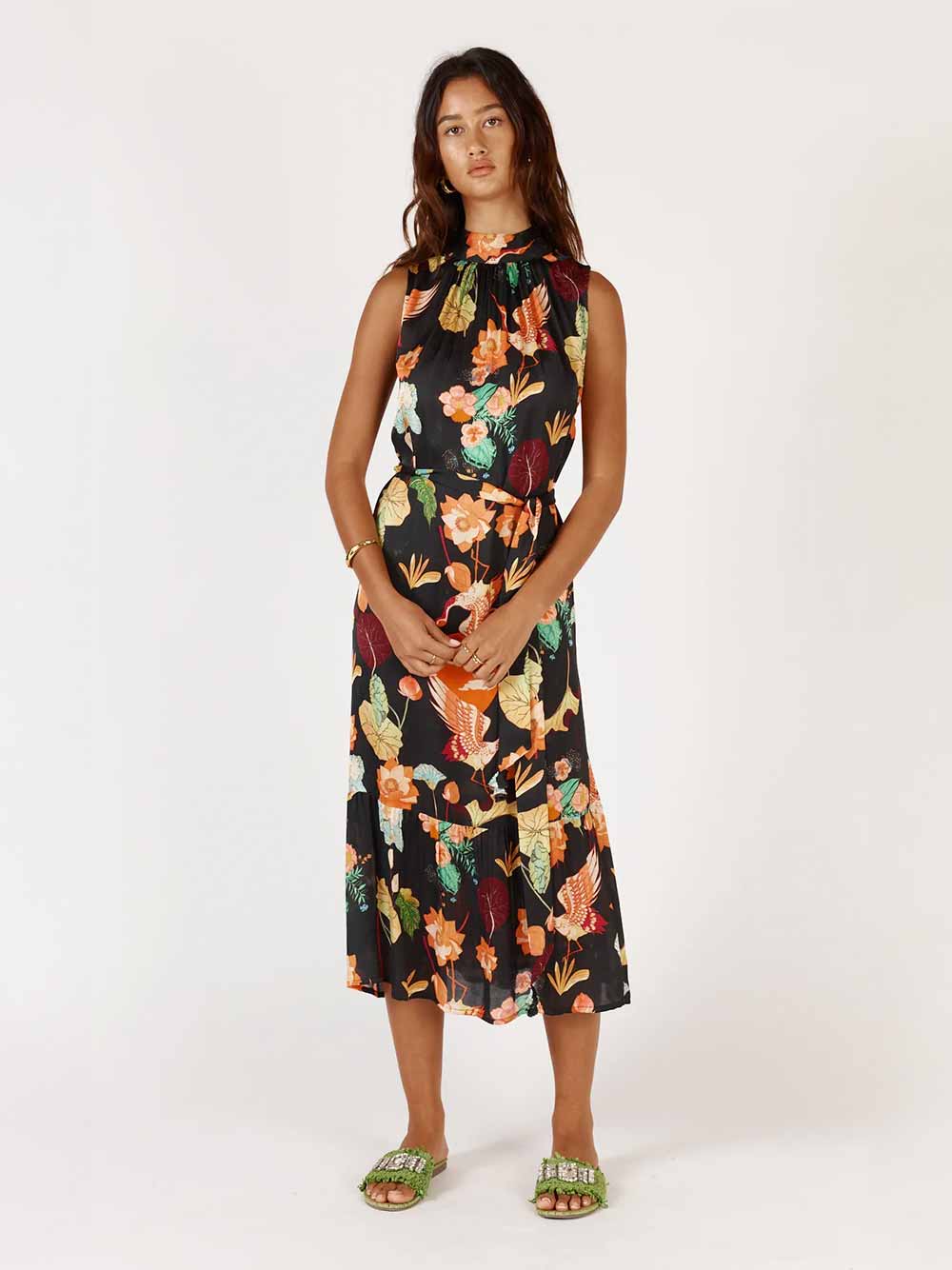 Laurasia Halter Dress - BLACK