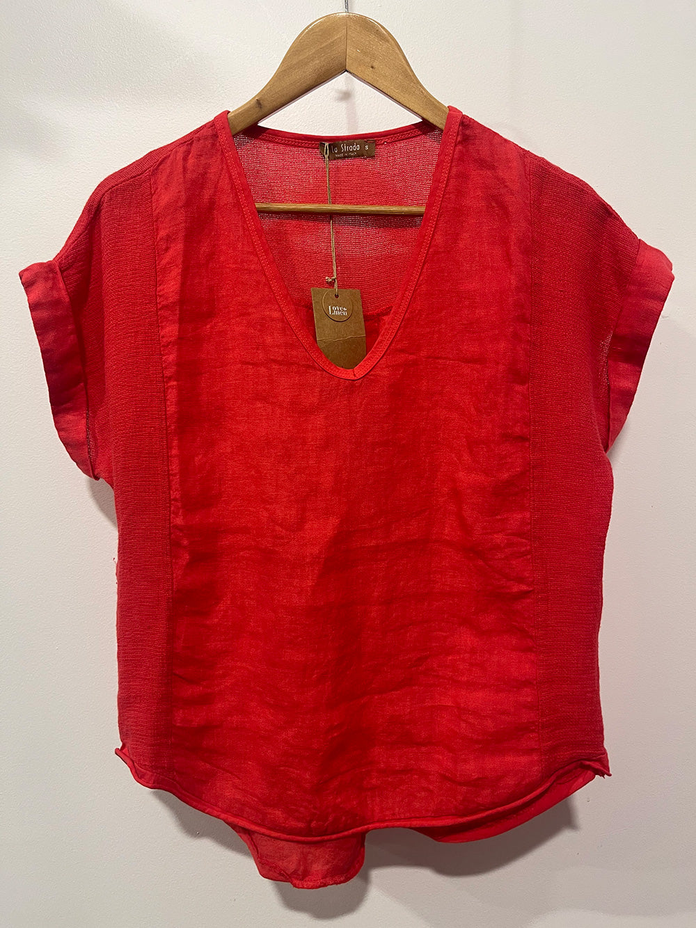 Linen Top - RED