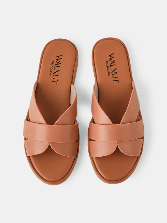 Lola Leather Slide - DUSTY ROSE
